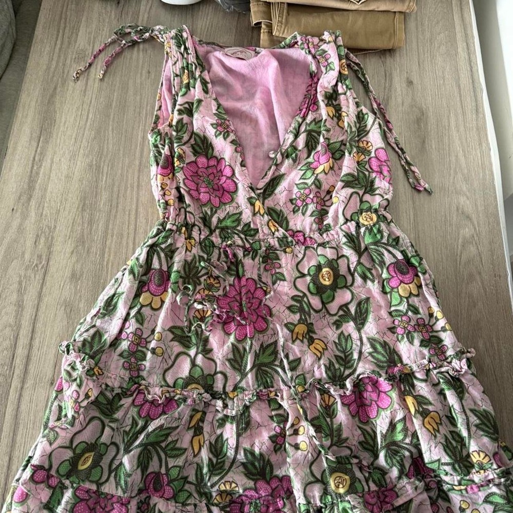Banjanan x Revolve Becca Cotton Floral Print Tiered Dress